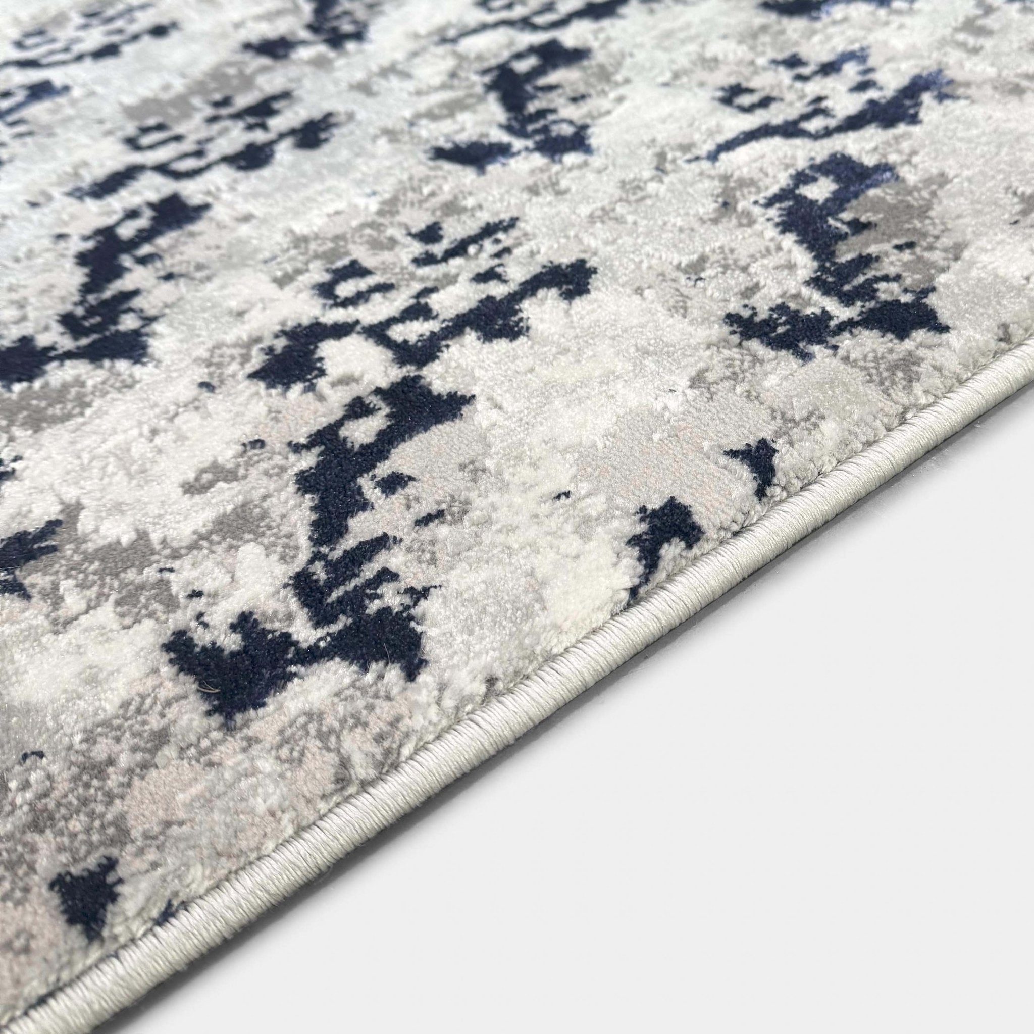 Abstract Soft Textured Design Golden Aegean Made-to-Measure Custom Rug - Well Woven - Detail of Rug Pile