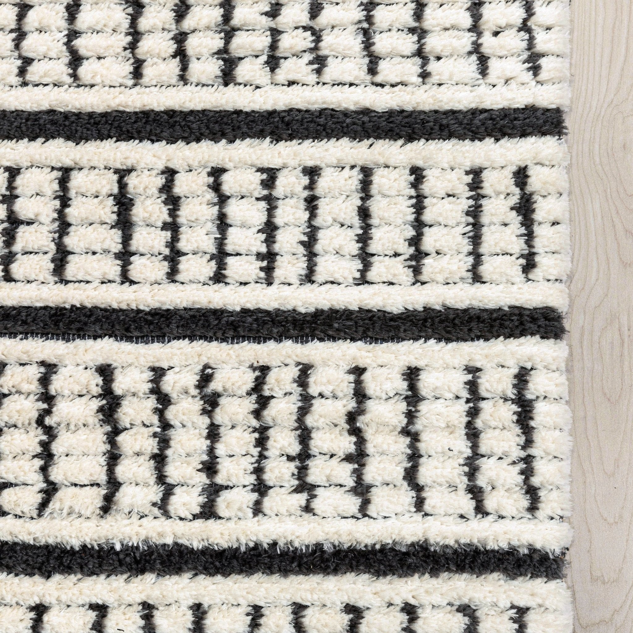 Custom Size Runner Viho Geometric Tribal Ivory Choose Your Width x Choose Your Length Hallway Runner Rug -Soft Pile Well Woven