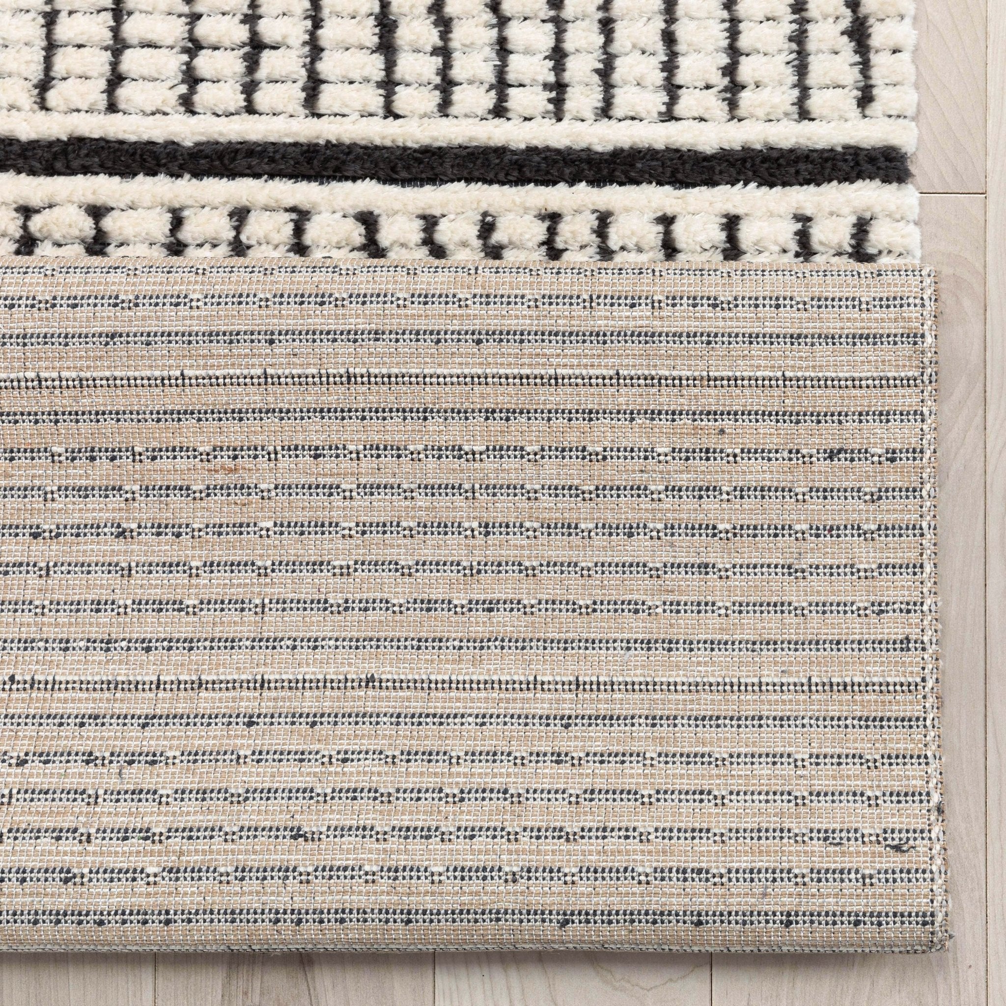 Custom Size Runner Viho Geometric Tribal Ivory Choose Your Width x Choose Your Length Hallway Runner Rug -Soft Pile Well Woven