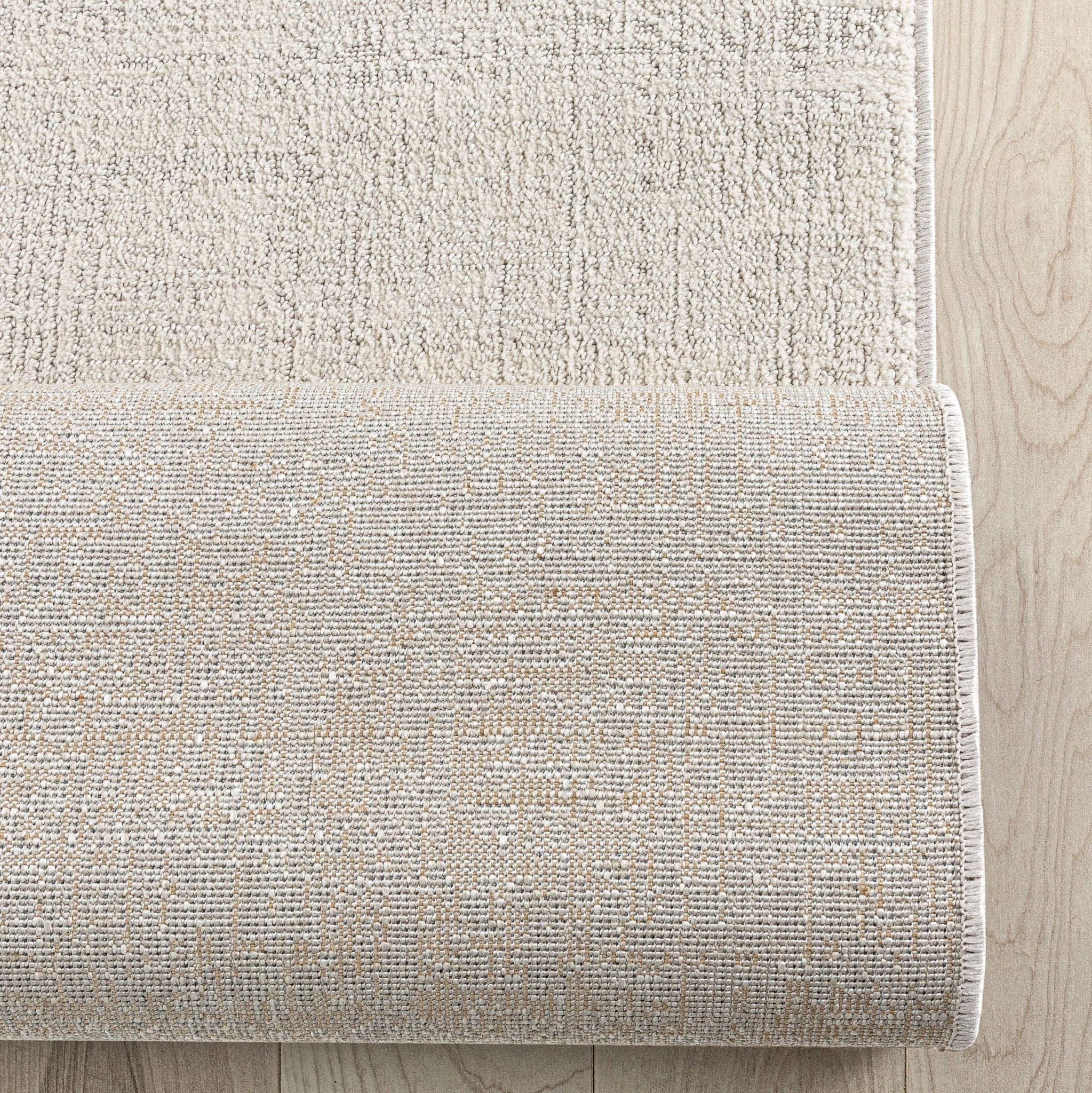Custom Size Hallway & Stair Runner - Como Ivory Choose Your Width x Choose Your Runner Length- Made to Order Runner - Ultra-Soft, Tweed Tonal Colors - Looped Pile Well Woven