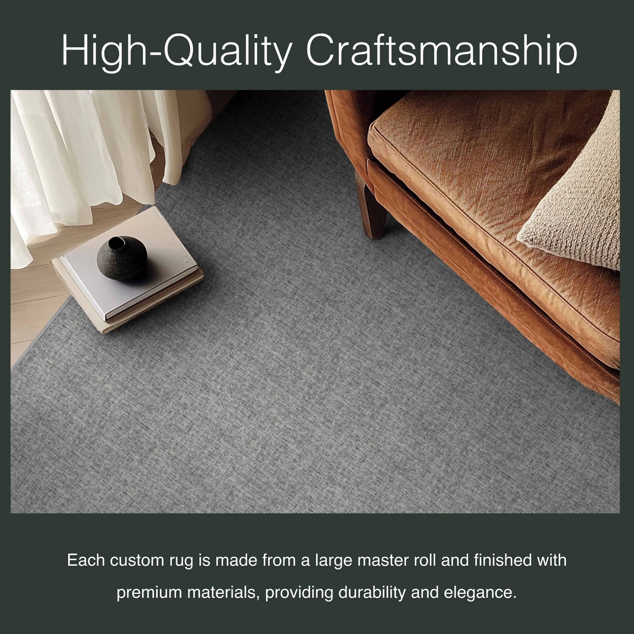 Wilfred Custom Rug - Monochrome Hatch , Low Pile, Easy Clean, Personalized Sizes - Well Woven - Grey monochrome rug in a living room