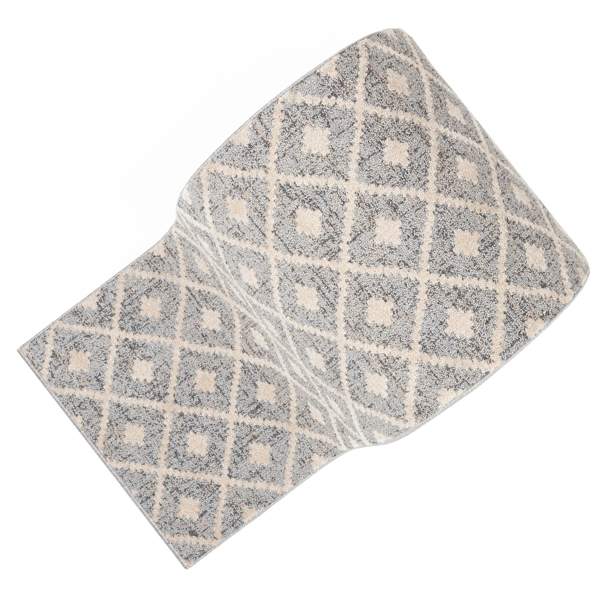 Custom Size Runner Ailey Moroccan Lattice Trellis Grey Choose Your Width x Choose Your Length Hallway Runner Rug Well Woven