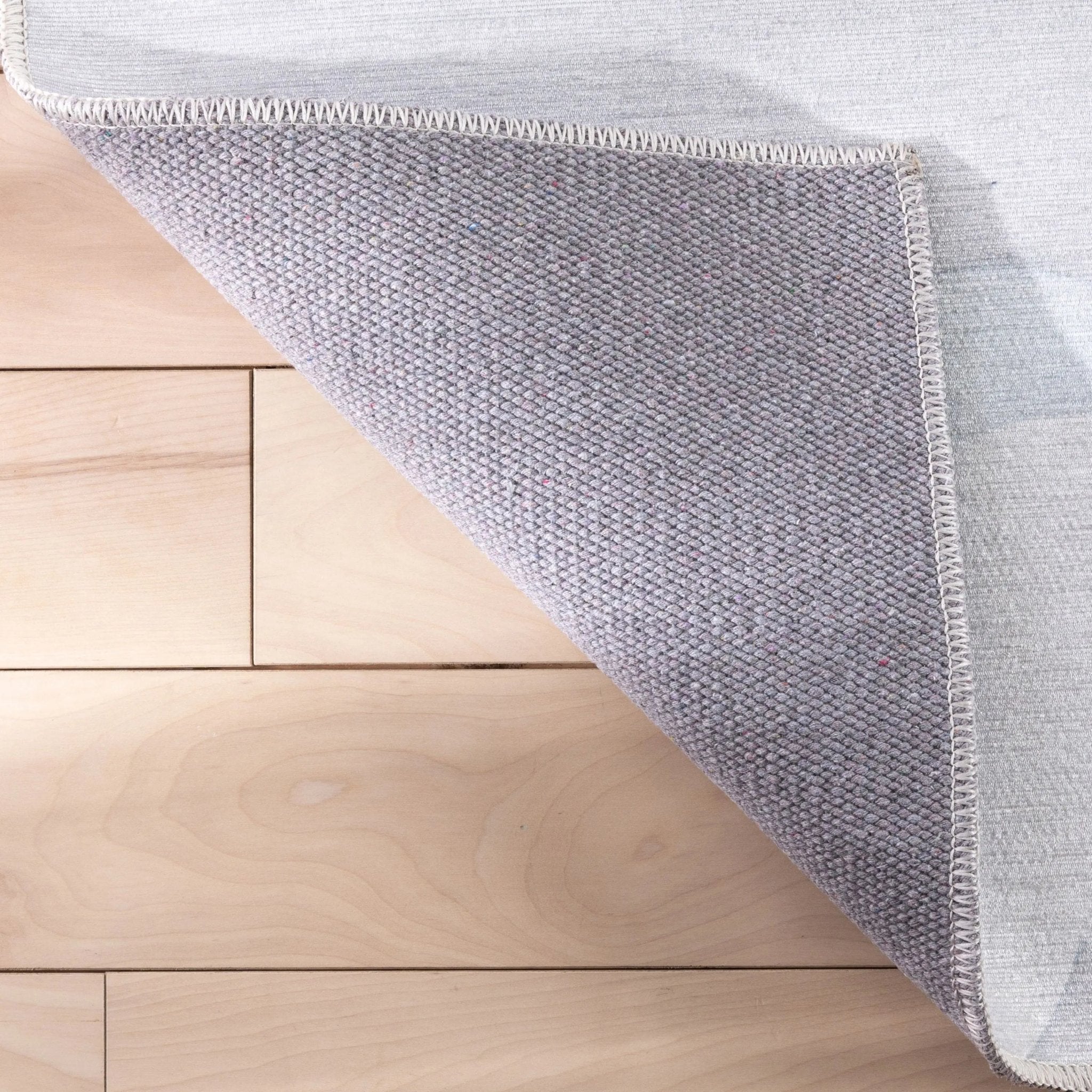 Cloud 9 Modern Grey Kids Flat-Weave Rug Well Woven