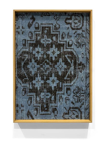 WellArt Bansi sustainable framed textile art on a white background.