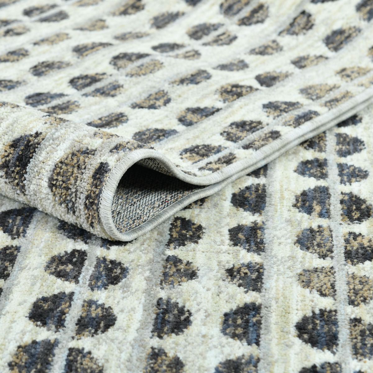 Heath Ivory Multi Micro-Pattern Modern Plush Washable Custom Runner Rug – Coda Collection