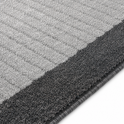 Essential Lane Graphite runner rug close-up edge detail