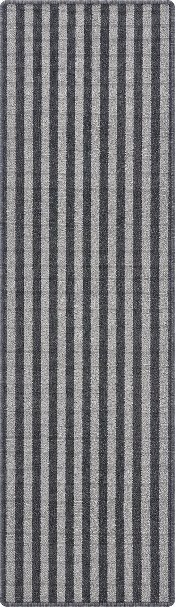 Essential Lane Flint rubber-backed runner rug overhead view