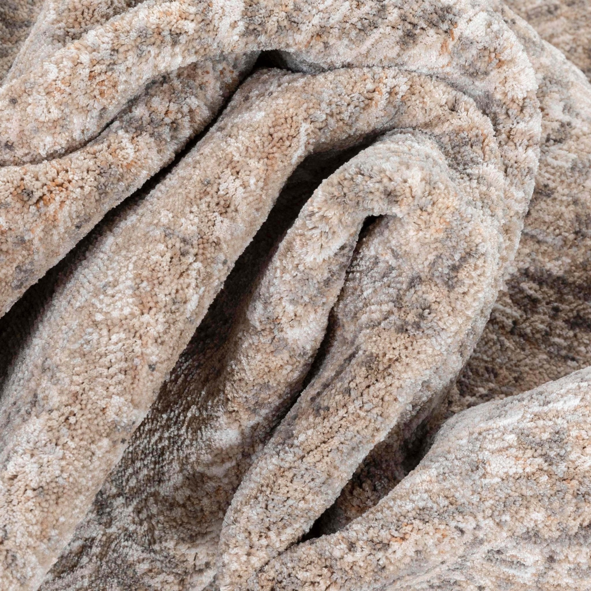 Ethos Echo Beige Floral Warm Earth Tone - Easy to Clean - Globally Inspired Patterns Well Woven