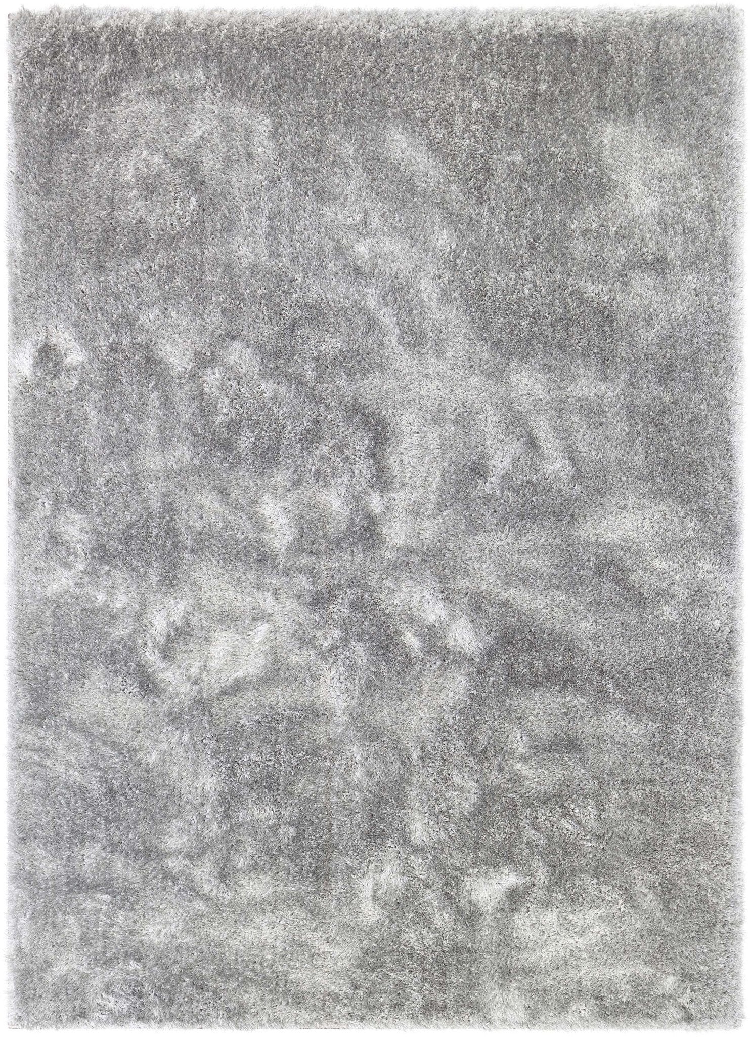 Feather Liza Made-to-Measure Soft-Luster Shag Rug — Silver Mist — Feather Collection Liza  Silver Shag Rug –  Sparkly, Plush, Minimalist Glam - Well Woven - Overhead