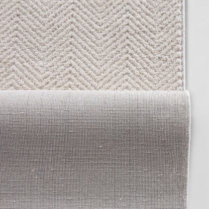 Custom Size Runner Pompeii Modern Ivory Choose Your Width x Choose Your Length Hallway & Stair Runner Rug Well Woven