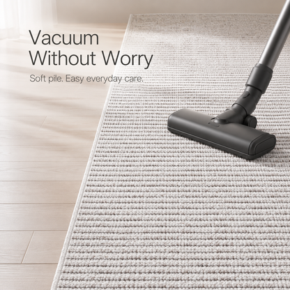 Custom Size Runner Berber Stripes Contemporary Striped Beige Choose Your Width x Choose Your Length Hallway Runner Rug