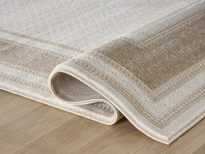 Texture detail of the Lafayette Key cream and beige woven surface
