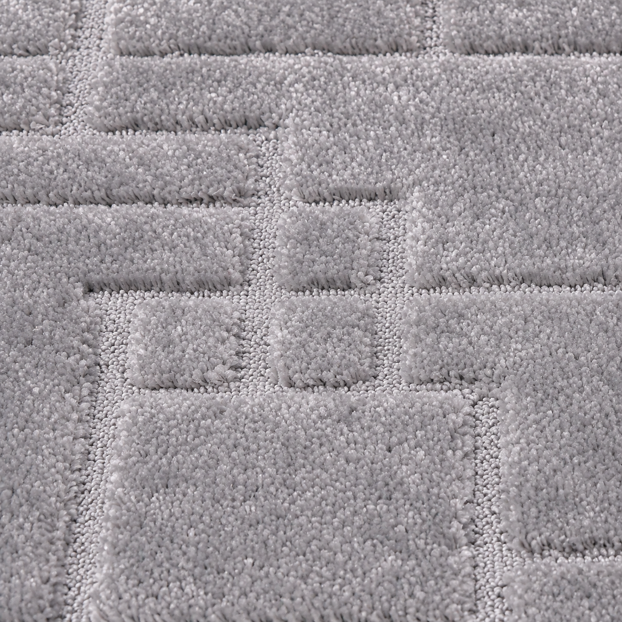 Serenity Soft Linen Silver runner rug close-up texture detail