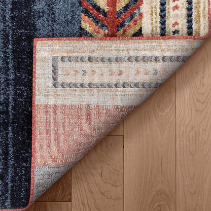 Dustin Southwestern Tribal Medallion Crimson Rug Well Woven