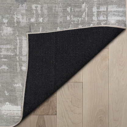 Bauhaus Abstract Geometric Lines Beige Blue Flatweave Rug Well Woven