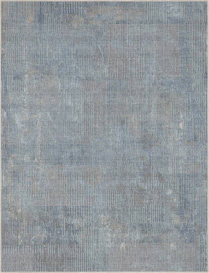 Acropolis Abstract Geometric Lines Blue Flatweave Rug Well Woven