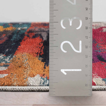 Apollo Chromatic Splash – Bold Paint-Splatter Flat Woven Multicolor Rug Well Woven