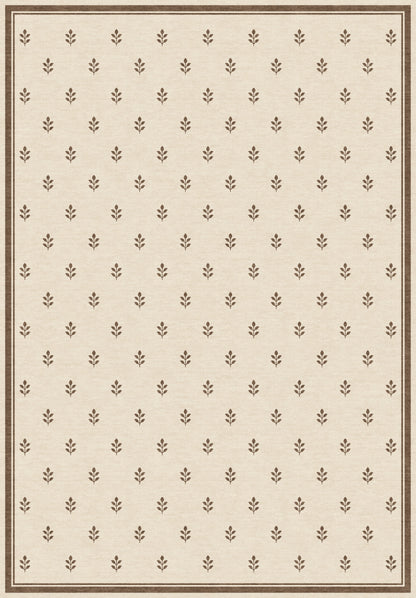 ARTWORK PREVIEW - W-AP-105C - Apollo Little Orchard Area Rug — Brown / Cream. Not a finished-rug photograph.