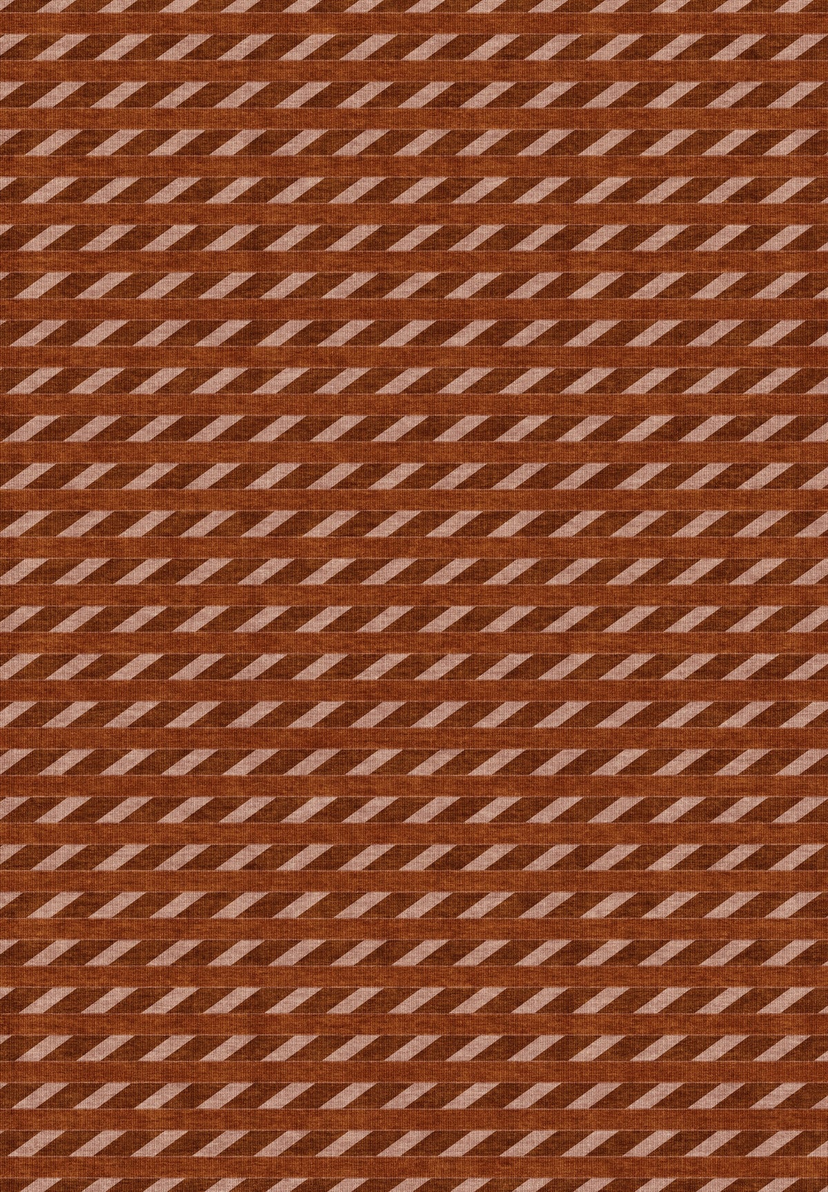 ARTWORK PREVIEW - W-AP-112B - Apollo Slant Row Area Rug — Terracotta / Clay. Not a finished-rug photograph.