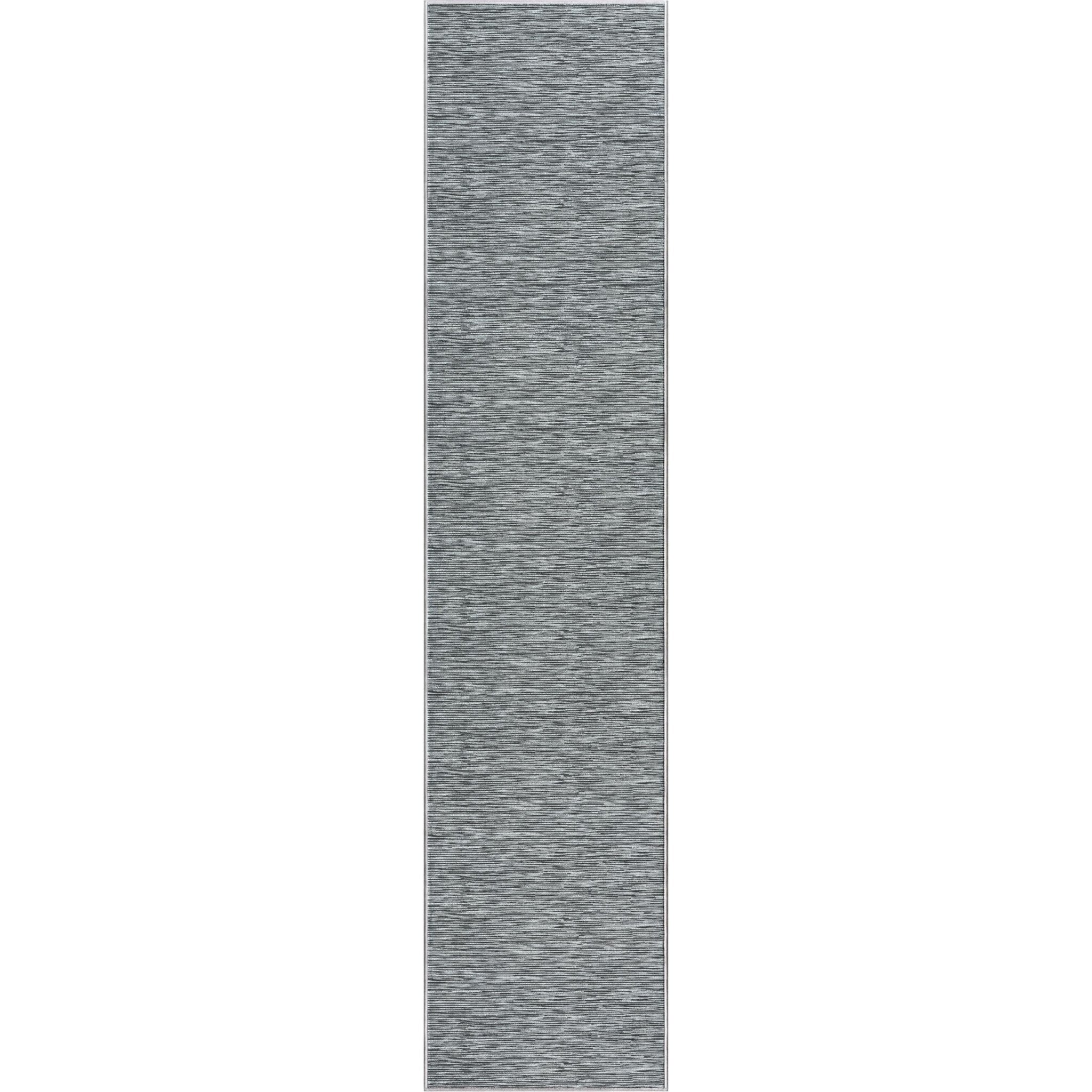 Custom Size Runner Striations Modern Striped Fogstone Pewter Choose Your Width x Choose Your Length Hallway Runner Rug Well Woven