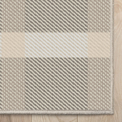 Custom Size Runner Tartan  Espresso Glow Choose Your Width x Choose Your Length Hallway Runner Rug Well Woven