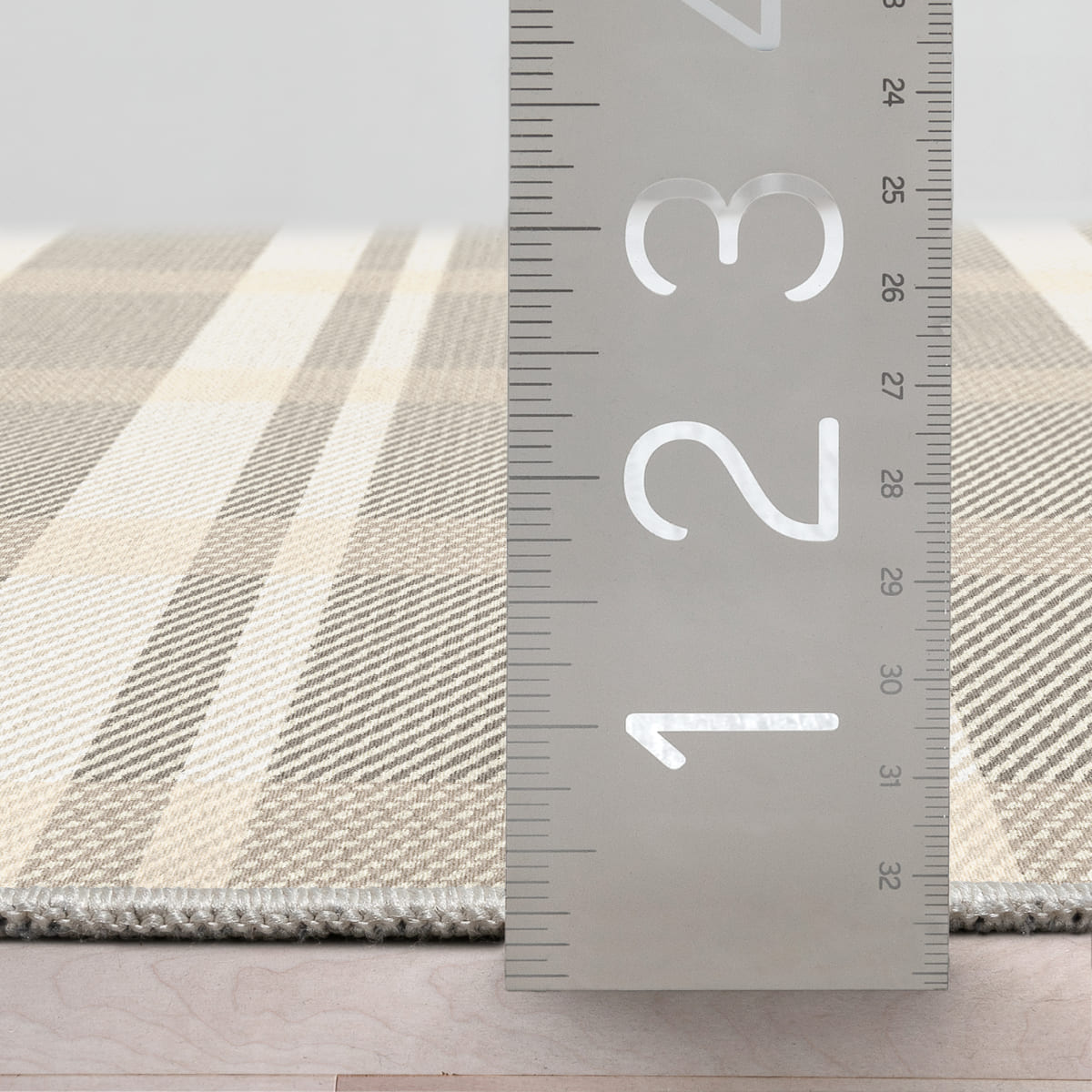 Custom Size Runner Tartan  Espresso Glow Choose Your Width x Choose Your Length Hallway Runner Rug Well Woven