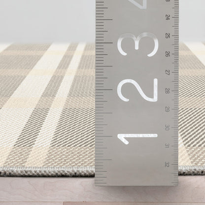 Custom Size Runner Tartan  Espresso Glow Choose Your Width x Choose Your Length Hallway Runner Rug Well Woven