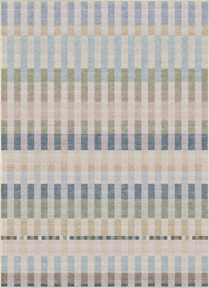 Apollo Heirloom Meadow Mist Washable Rug — seen from above