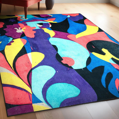 Well Woven x Misha Tyutyunik Sunday Jungle A Room With a View Multi-Color Rug Well Woven
