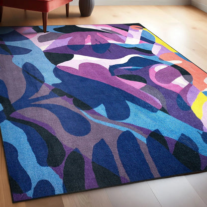 Well Woven x Misha Tyutyunik Nocturne Sunday Jungle Multi-Color Rug Well Woven