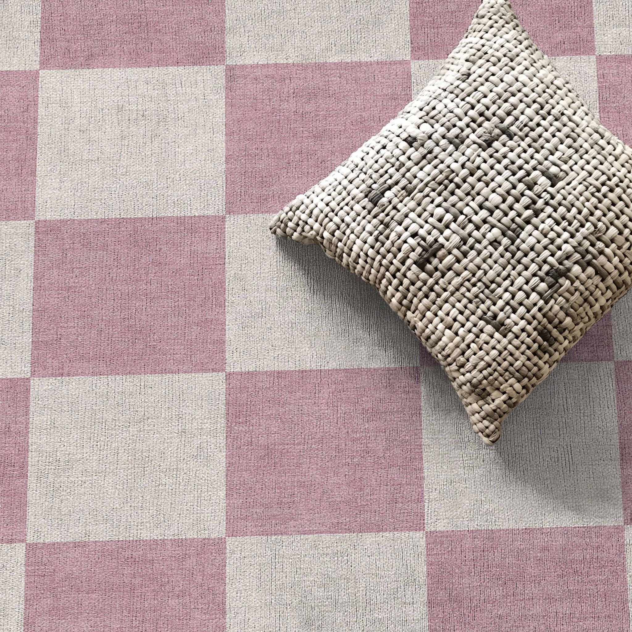 Squares Modern Geometric Boxes Flat-Weave Rug Well Woven