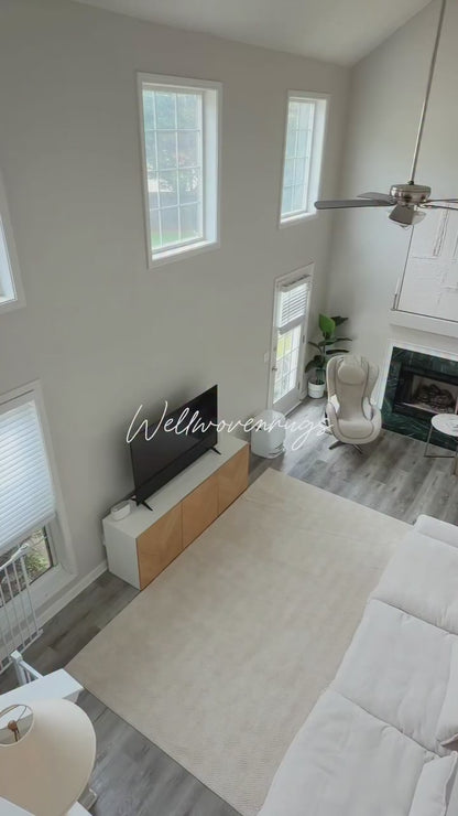 Pompeii Ivory Custom Rug - Ultra Soft, Easy Clean Pile & Personalized Sizes for Your Home