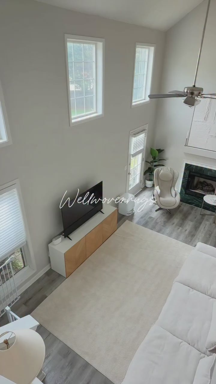 Pompeii Ivory Custom Rug - Ultra Soft, Easy Clean Pile & Personalized Sizes for Your Home