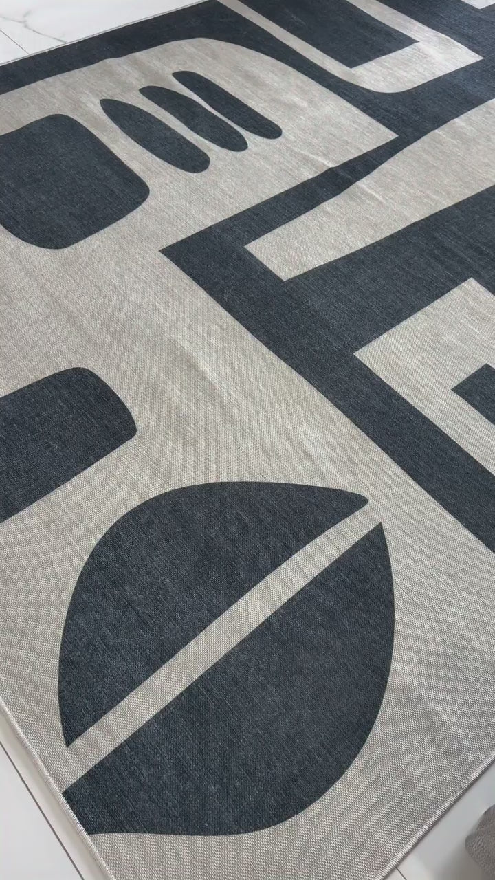 Apollo Canyon Geometric Flatwoven Rug – Easy Clean & Durable