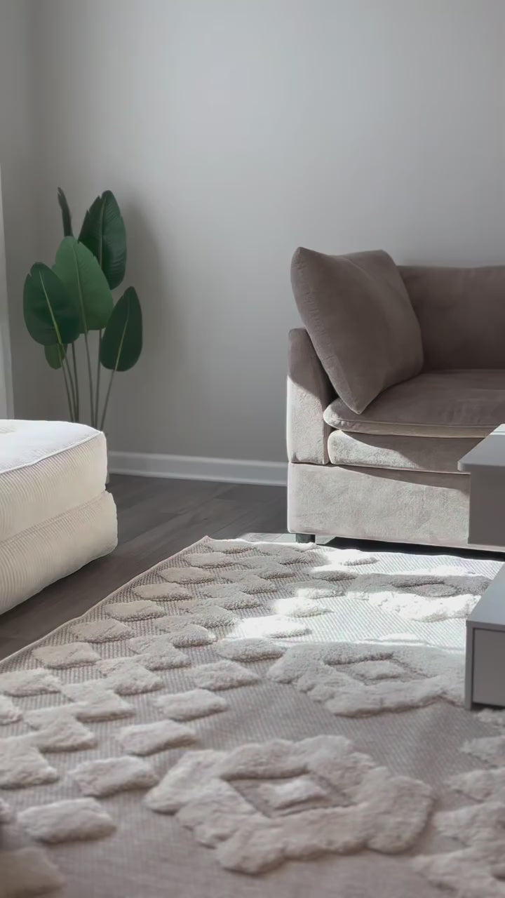 Chiara Tribal Moroccan High-Low Flat-Weave Rug