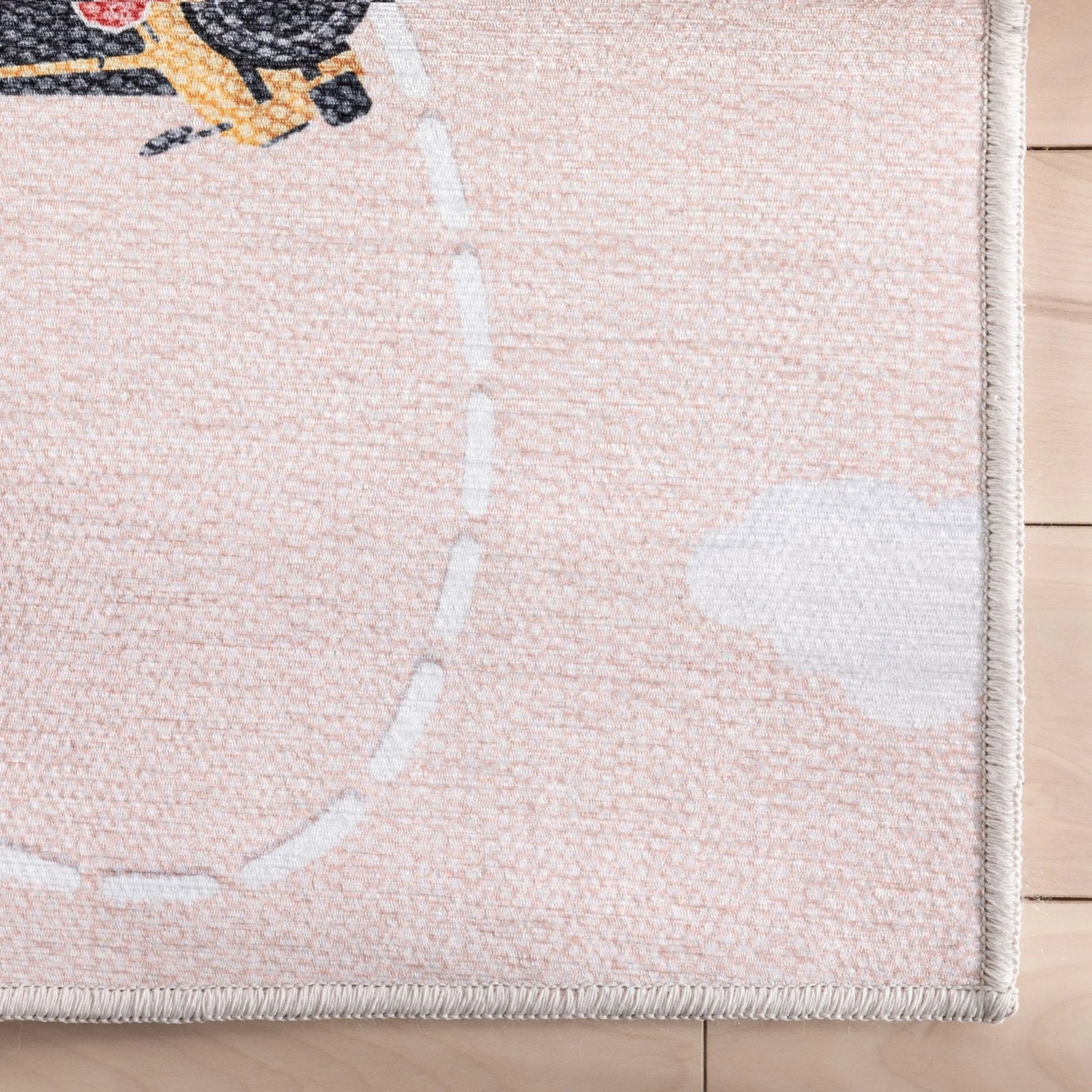 Traffic Modern Blush Kids Flat-Weave Rug Well Woven