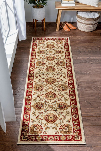 Abbasi Ivory Traditional Rug Well Woven