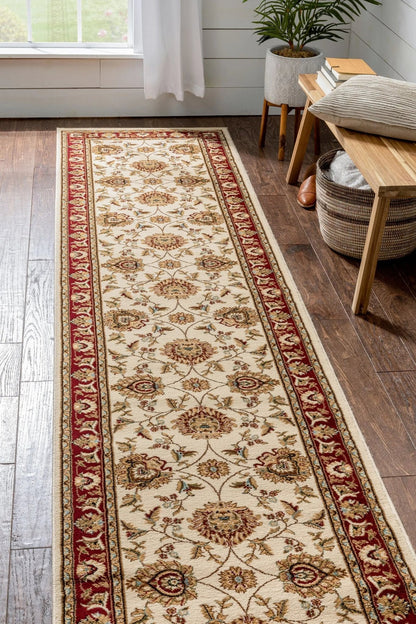 Abbasi Ivory Traditional Rug Well Woven
