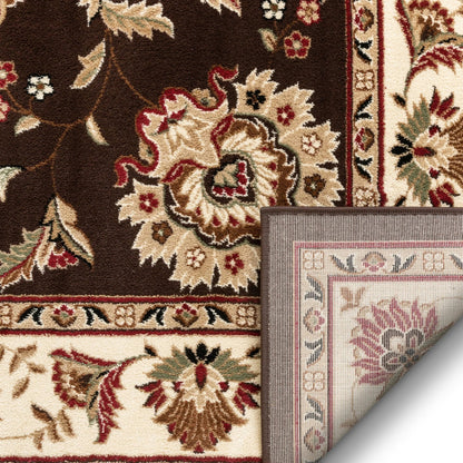 Abbasi Brown Traditional Rug Well Woven