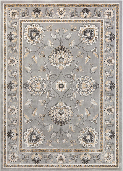 Abbasi Grey Traditional Rug Well Woven
