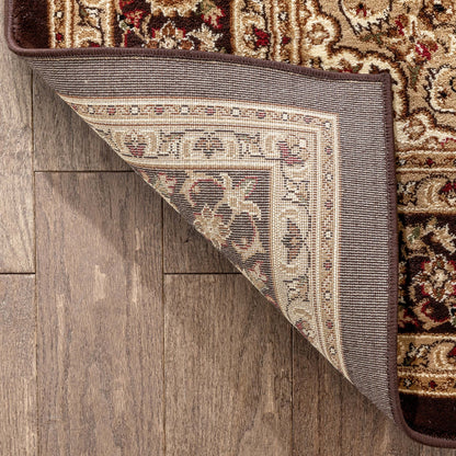 Aviva Brown Traditional Rug Well Woven
