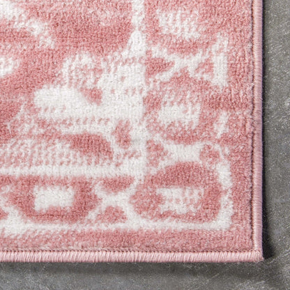 Disa Vintage Medallion Blush Soft Rug By Chill Rugs Well Woven