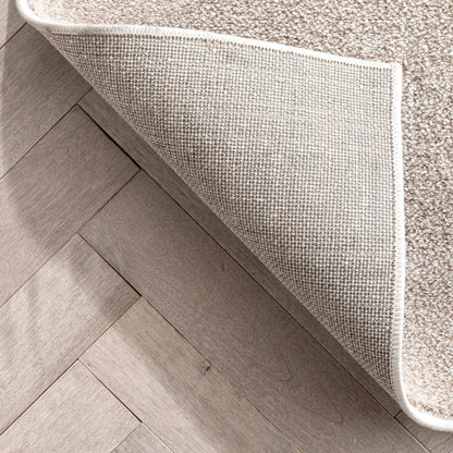 Myra Abstract Leaf Pattern Ivory Vintage Rug Well Woven