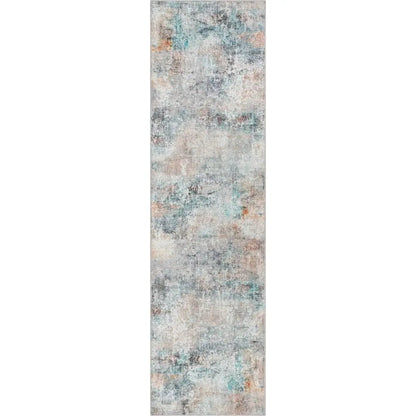 Amesti Machine Washable Light Blue Flat-Weave 5'3" x 7'3" Rug Well Woven