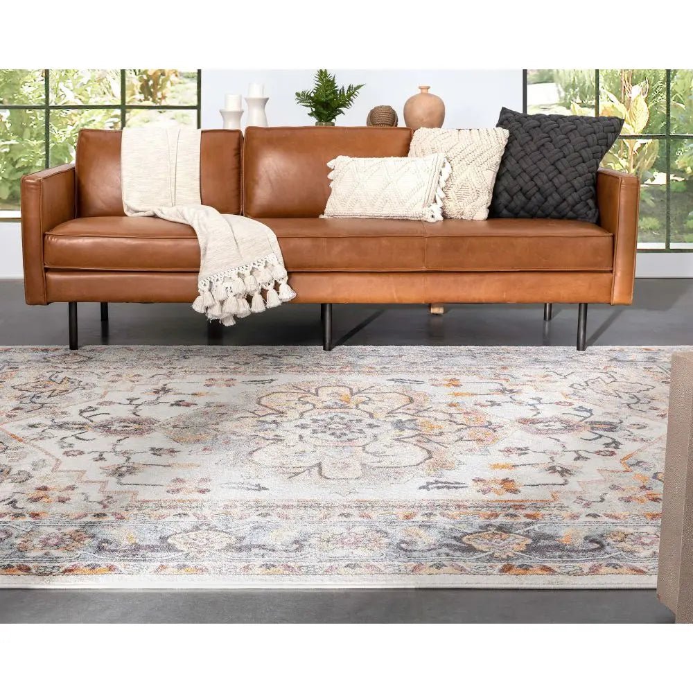 Carno Bohemian Eclectic Persian Beige Rug Well Woven
