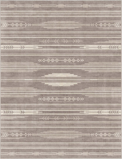 Bismarck Tribal Moroccan Beige Flat-Weave Rug Well Woven