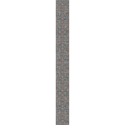 Liana Vintage Oriental Teal Flat-Weave Rug Well Woven