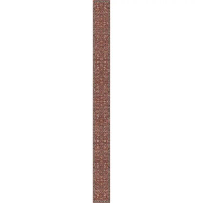 Liana Vintage Oriental Red Flat-Weave Rug Well Woven