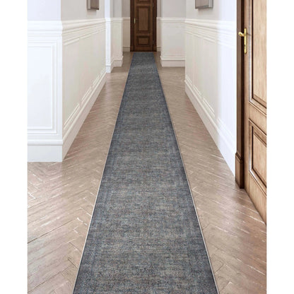 Juliette Vintage Persian Oriental Blue Flat-Weave Rug Well Woven
