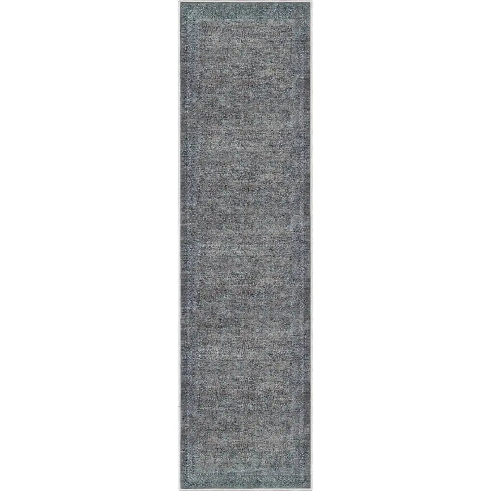 Juliette Vintage Persian Oriental Blue Flat-Weave Rug Well Woven